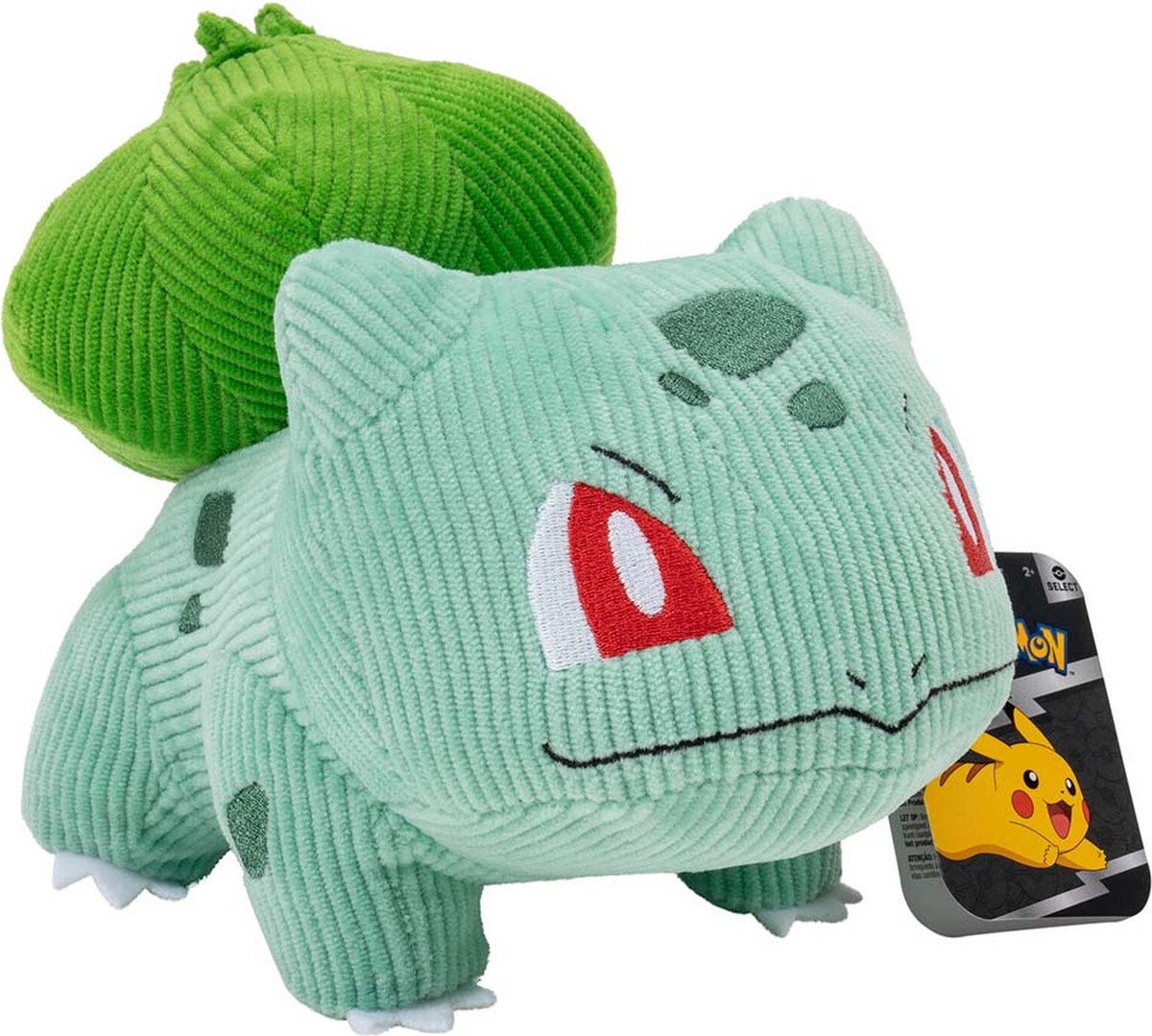 Bulbasaur Corduroy -   Pluche Knuffel 20 cm [  Plush Toy - Knuffel en Speel met Pikachu, Charizard, Eevee, Bulbasaur, Charmander - Speelgoed Knuffelpop Knuffeldier voor kinderen jongens meisjes]